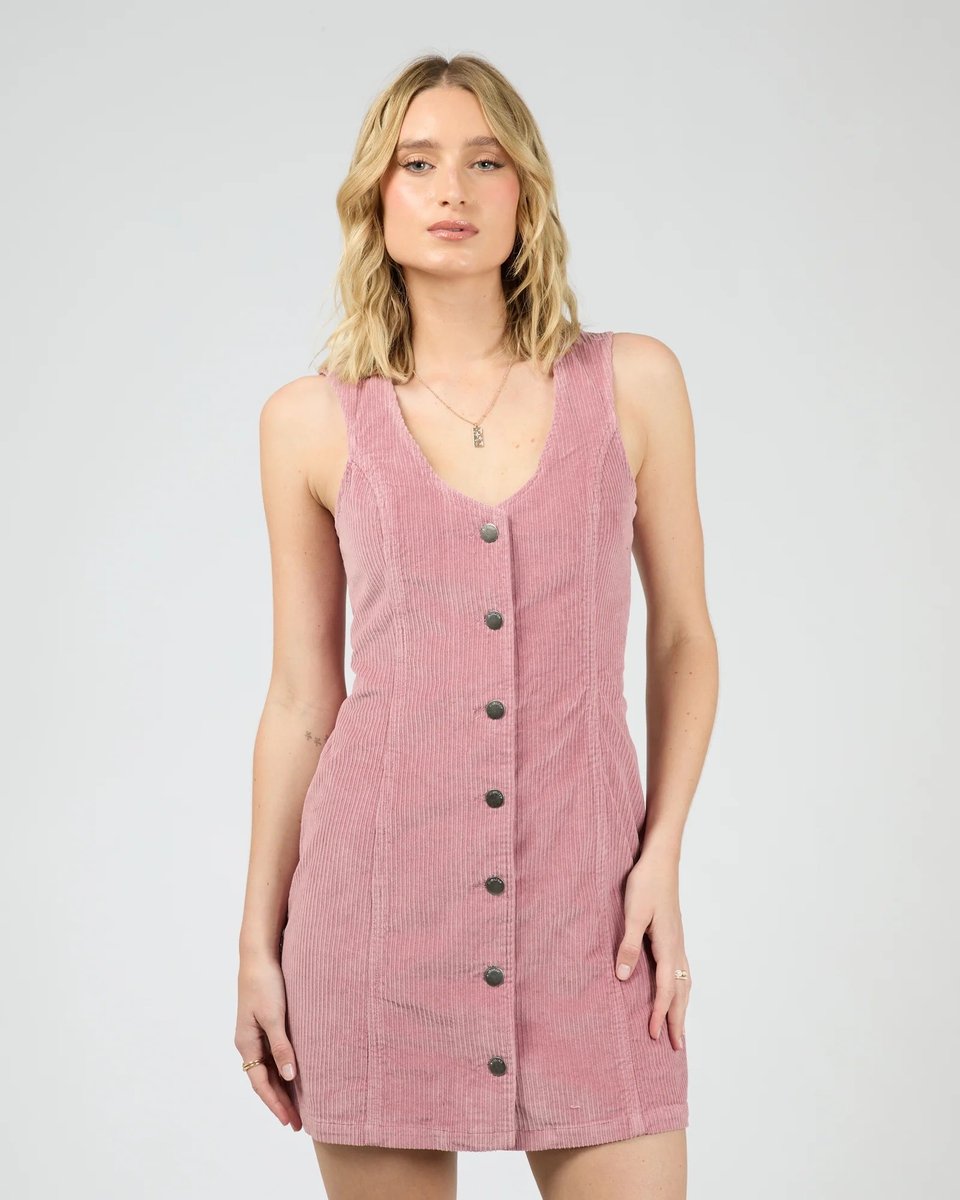 corduroy dress in pink from All About Eve