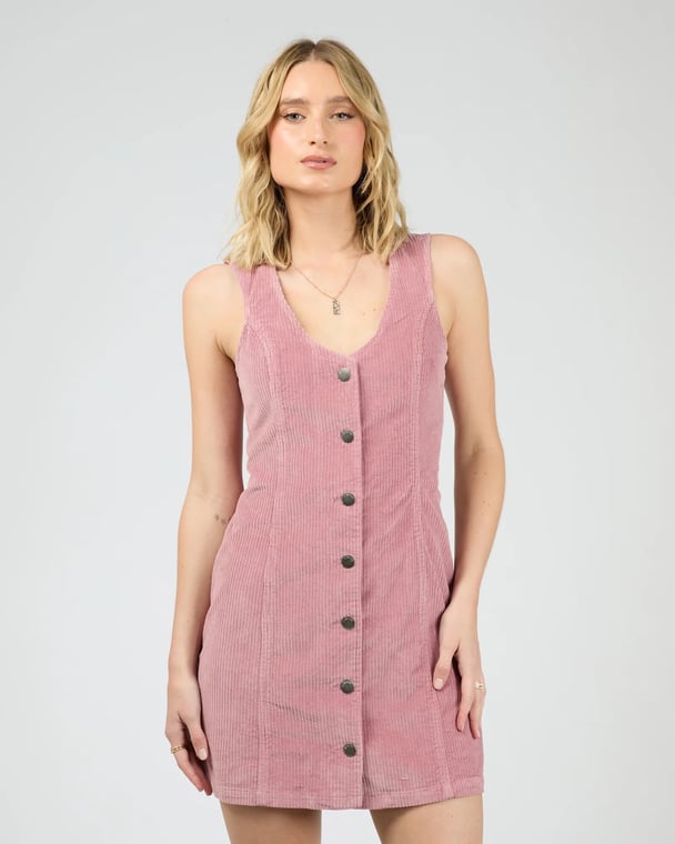 corduroy dress in pink from All About Eve