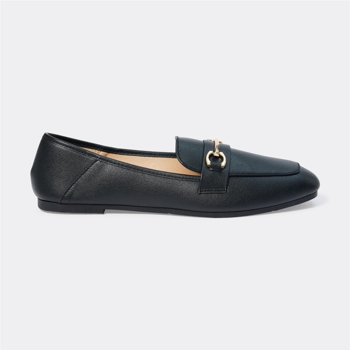 black flat loafer from &me