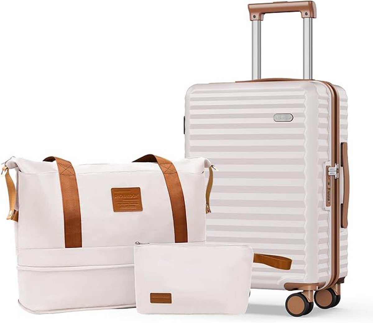 SHOWKOO Carry On Luggage Hardshell Lightweight Luggage Set
