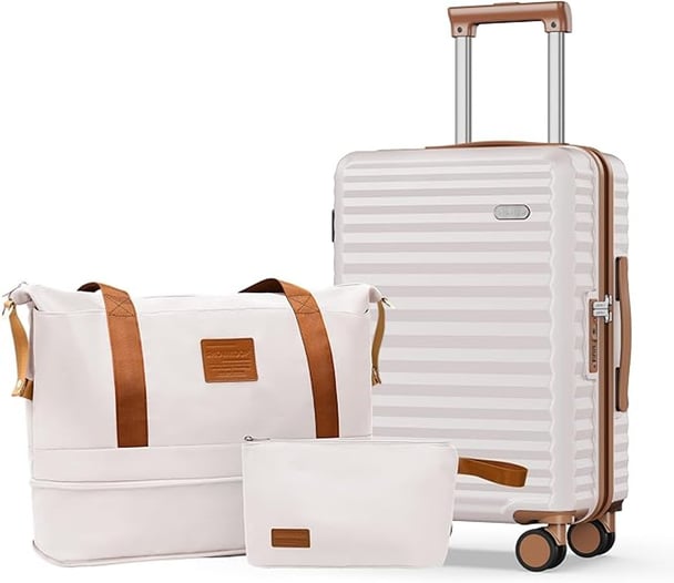 SHOWKOO Carry On Luggage Hardshell Lightweight Luggage Set