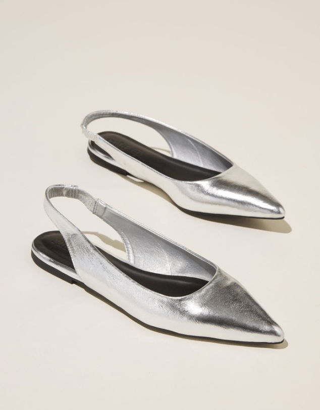 Rubi slingback point flats. 