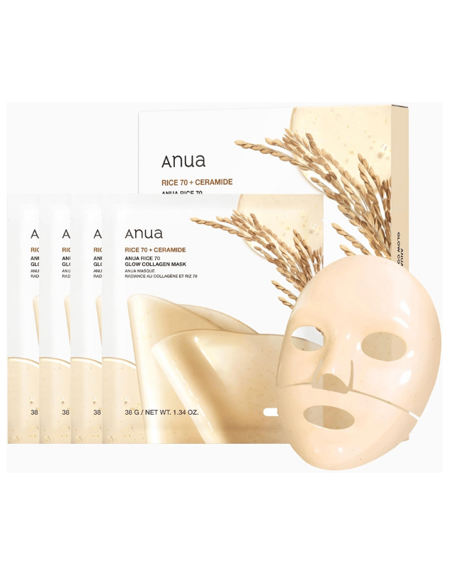 Anua Rice 70 Glow Collagen Mask