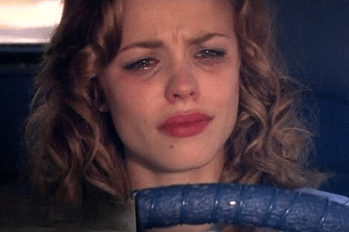 Allie crying in the car scene in The Notebook