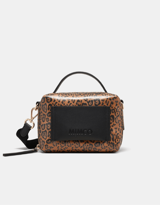 Image of the Mimco Bungalow Crossbody Bag in Leopard.