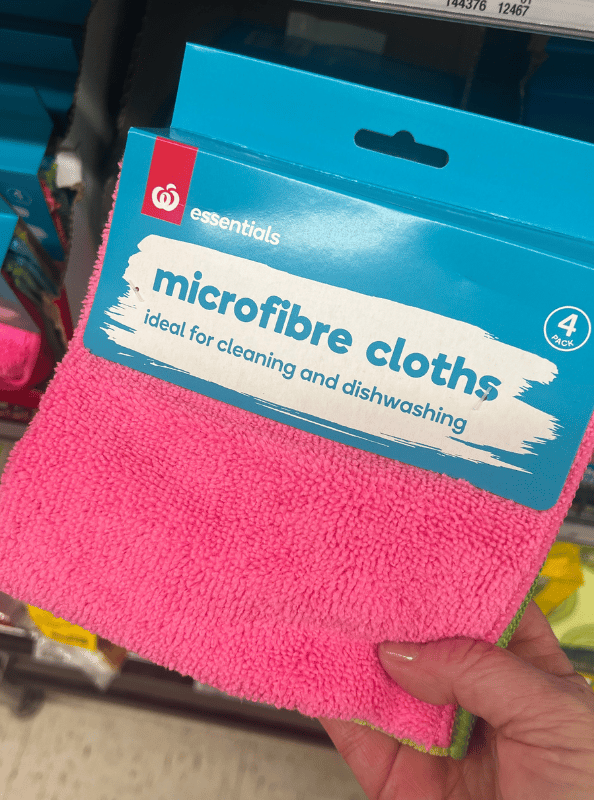 Coles Microfibre cloths.