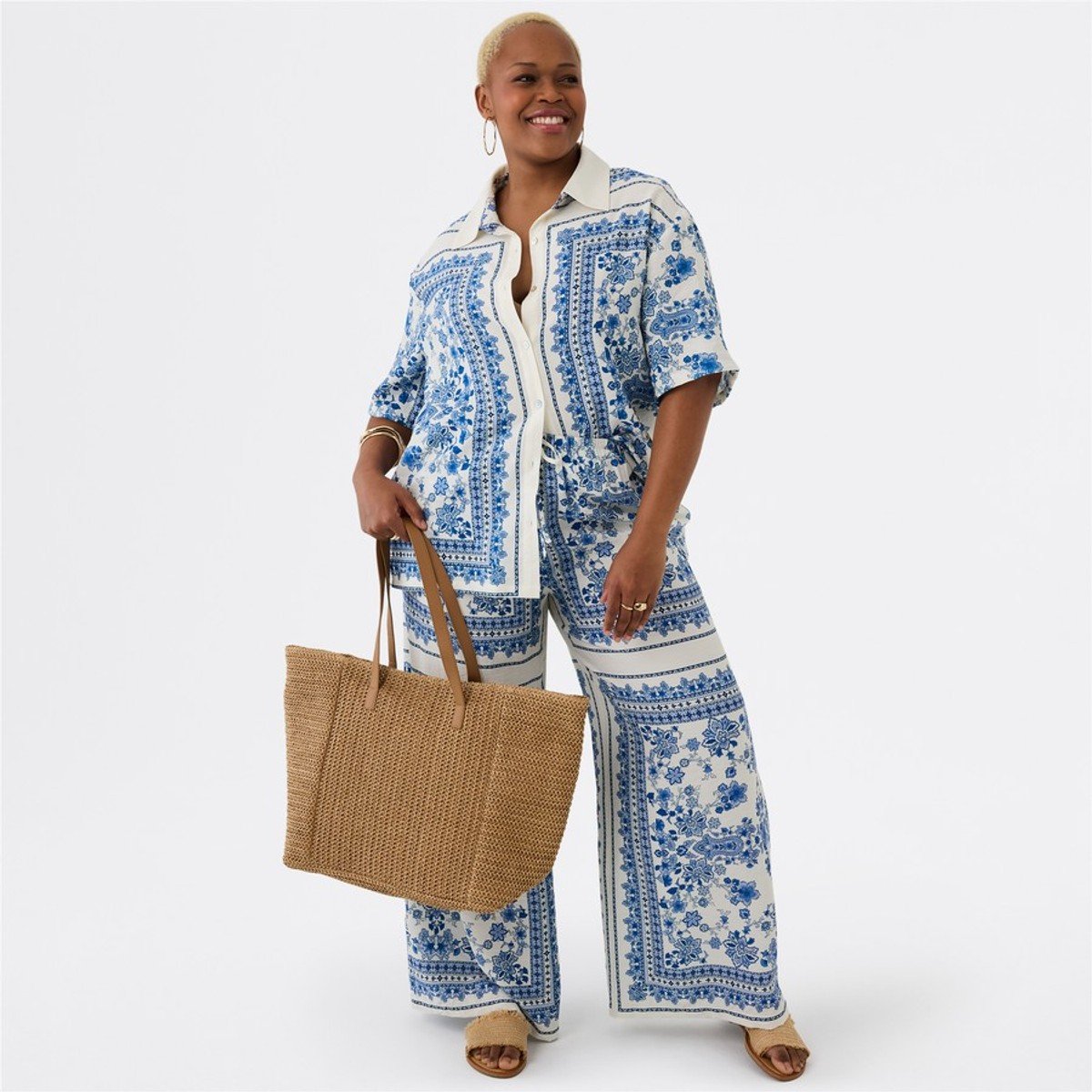 floral print top and pants from Avella