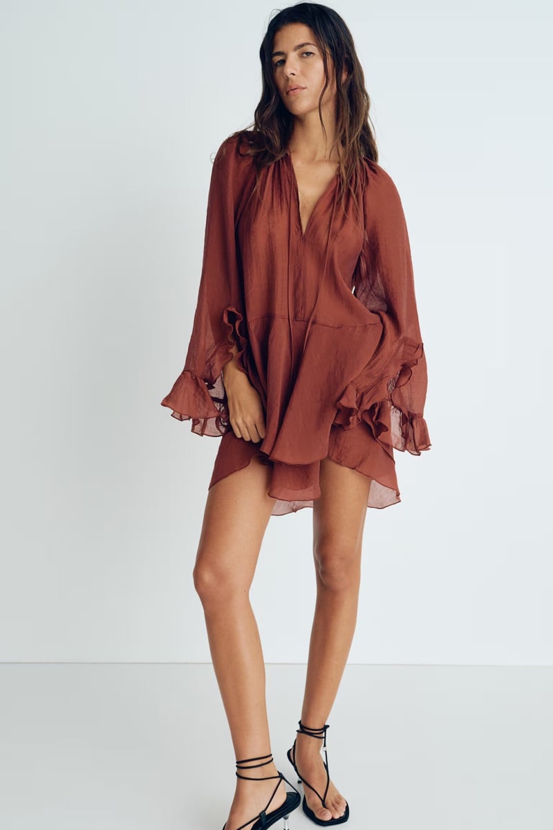 oversized dress in a sheer weave from H&M