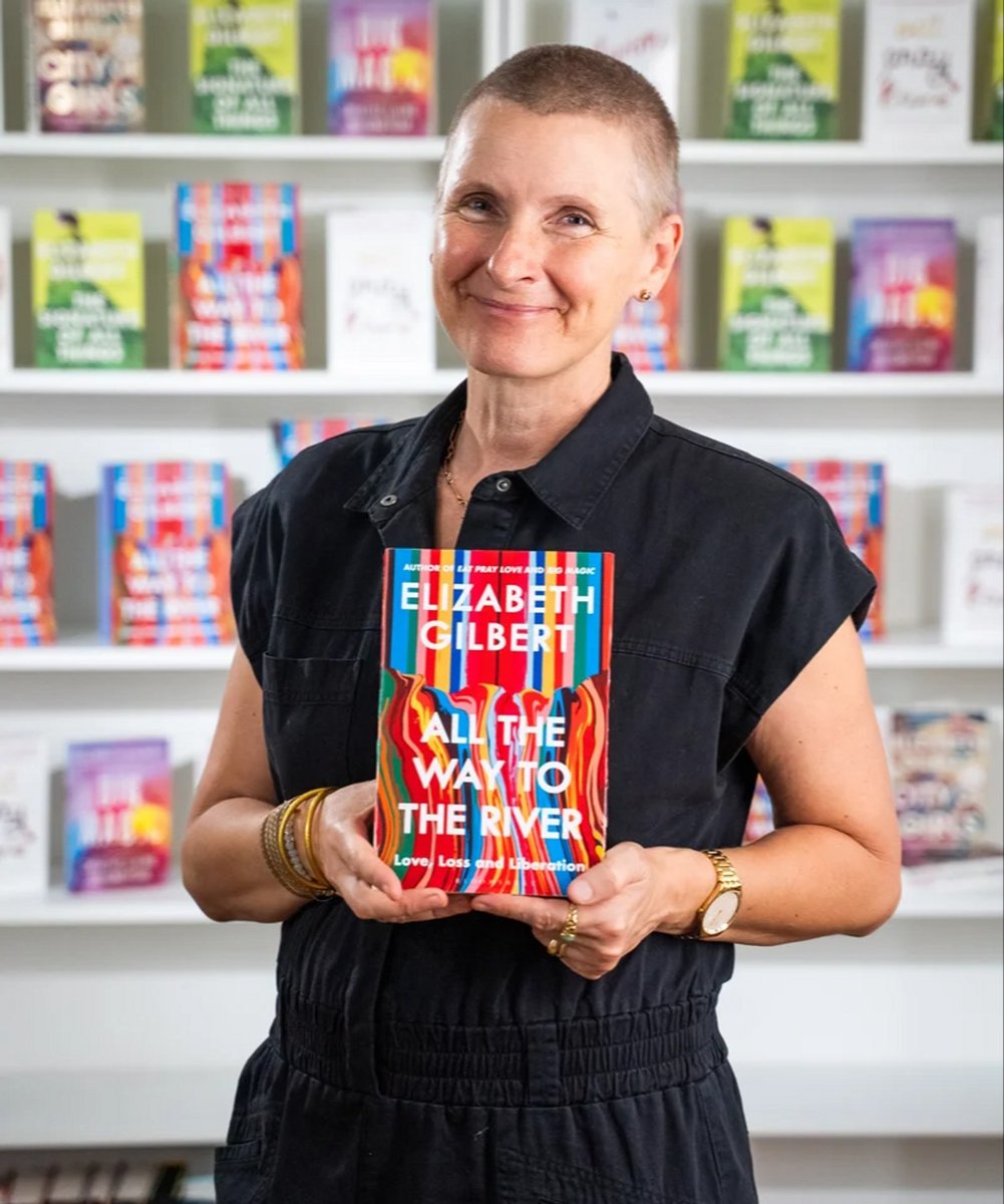  Elizabeth Gilbert pictured with her new book 