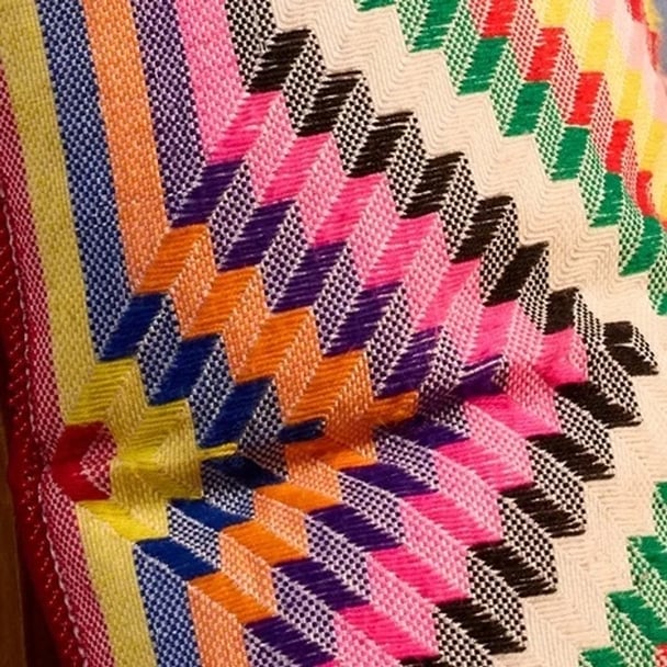 colourful cushion african boho living room
