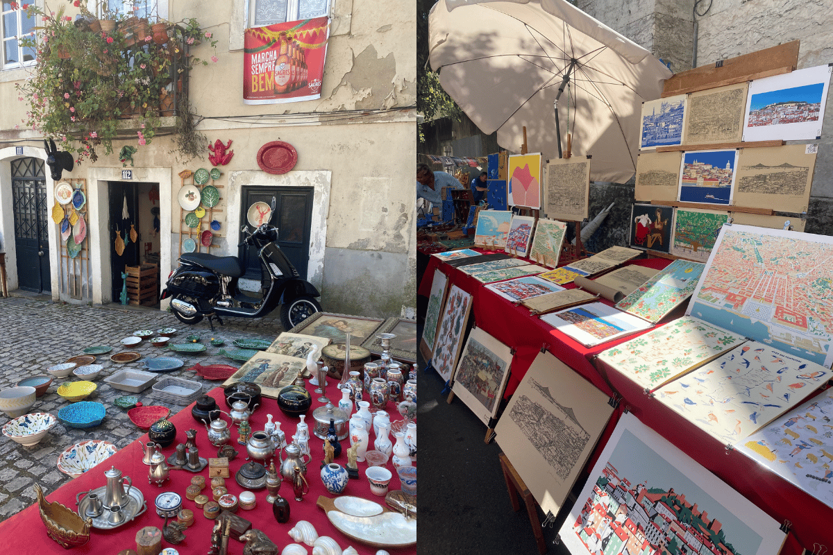 Feira da Ladra at Campo de Santa Clara, Lisbon.