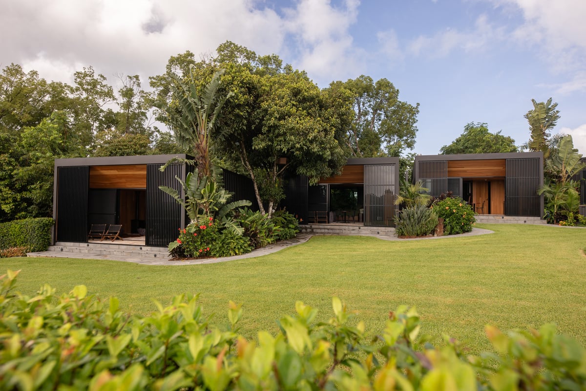 A view of Amaroo - a Hinterland eco-lodge.