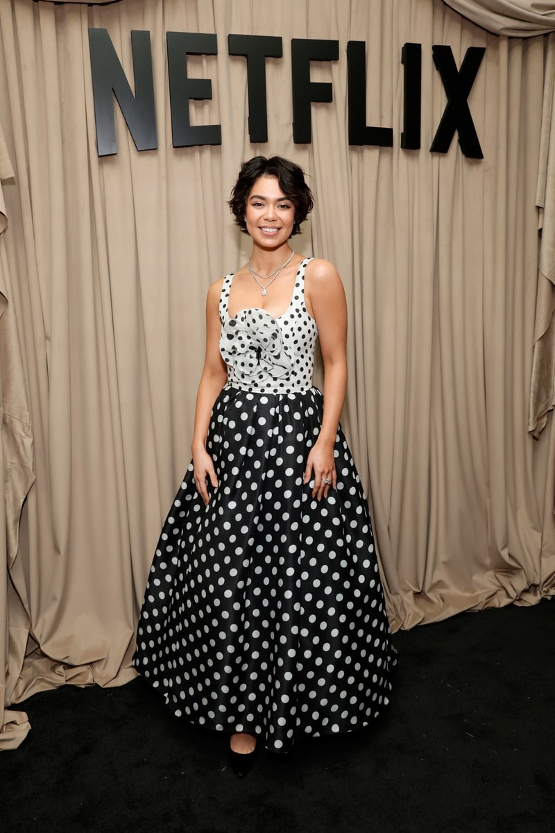 Auliʻi Cravalho attends Netflix's Golden Globe Afterparty.