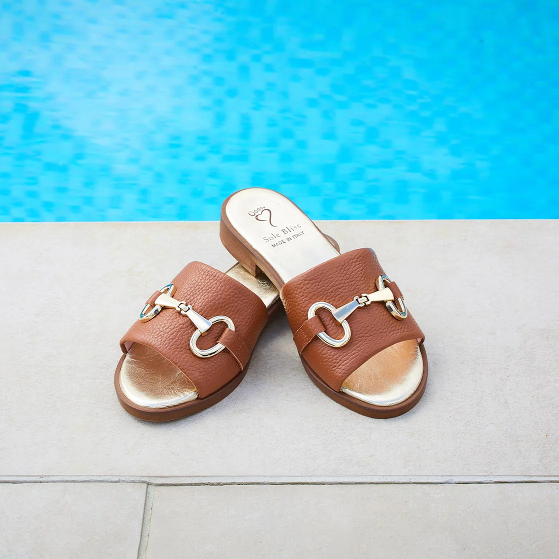 Bardot: Tan Leather sandal