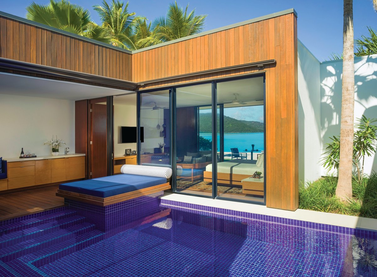 InterContinenal Hayman's beachfront pool villa.