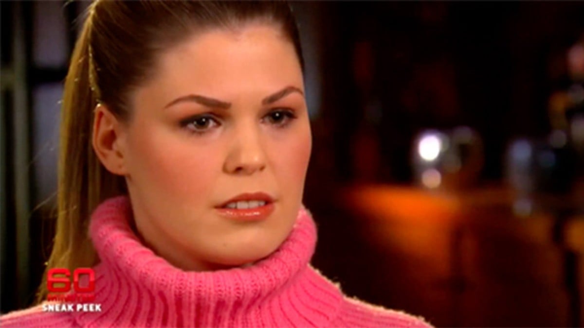 Belle Gibson during her interview on 60 Minutes.