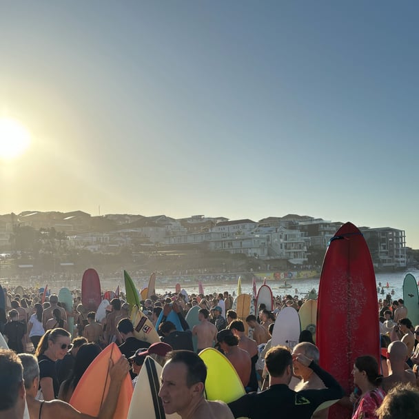 Surfers Paddle Out in Memory of Bondi Shooting Victims