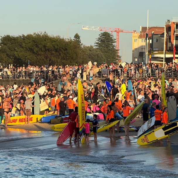 Surfers Paddle Out in Memory of Bondi Shooting Victims