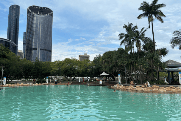 What to do with kids in Brisbane: South Bank Parklands.