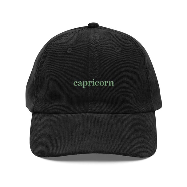 Capricorn Embroidered Vintage Style Cap.