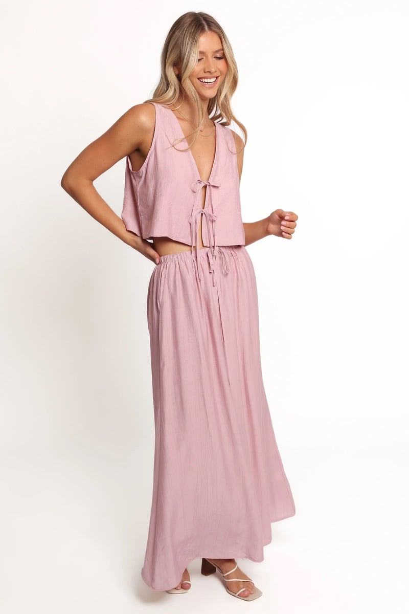 top and skirt set in pink from Petal & Pup
