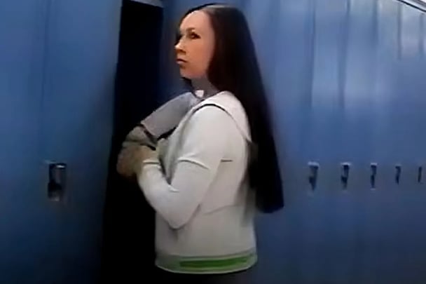 Footage of Cassie Jo Stoddart at her locker on the day of the murder, captured by Brian Draper and Torey Adamcik. 