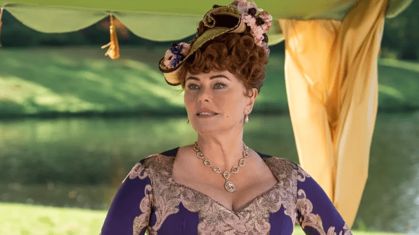 Lady Featherington in Bridgerton