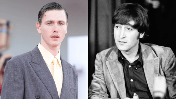 Harris Dickinson and John Lennon