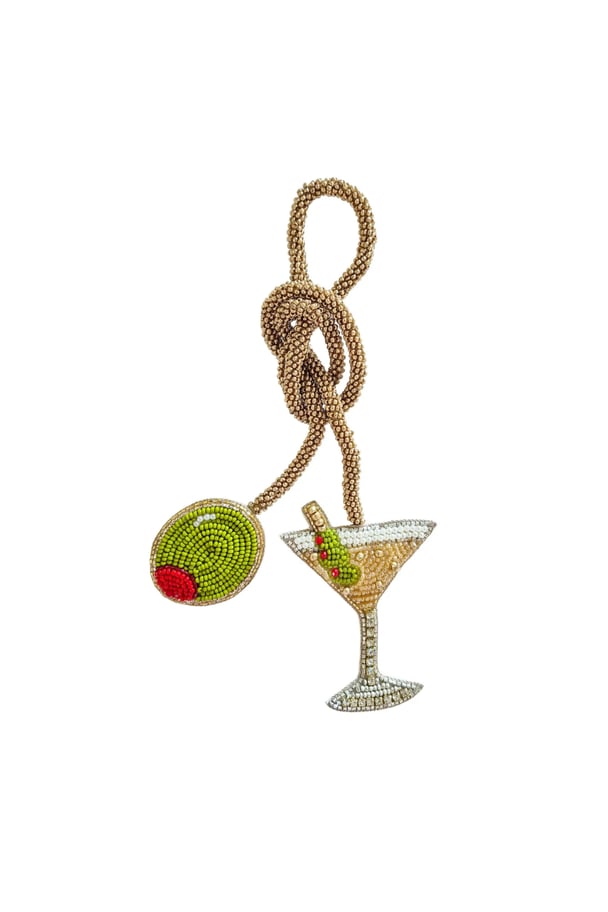 Martini bag charm