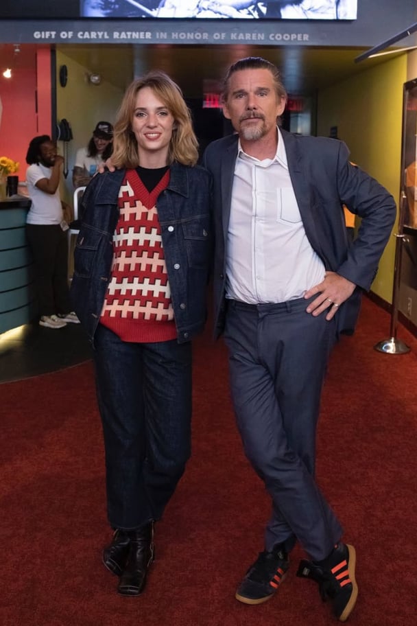 Maya Hawke and Ethan Hawke