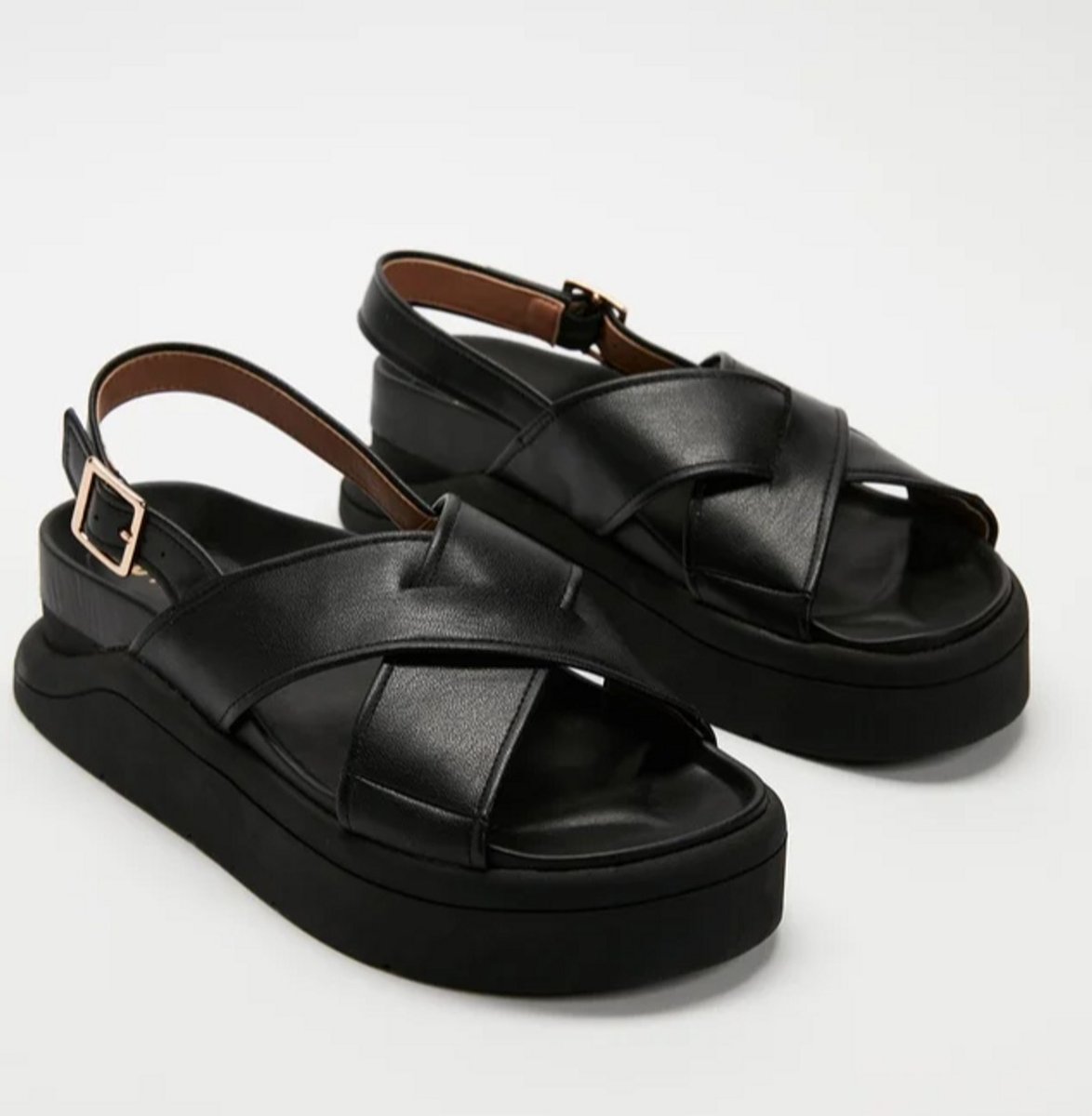 The Iconic Belle Sandals by Dazie in black.