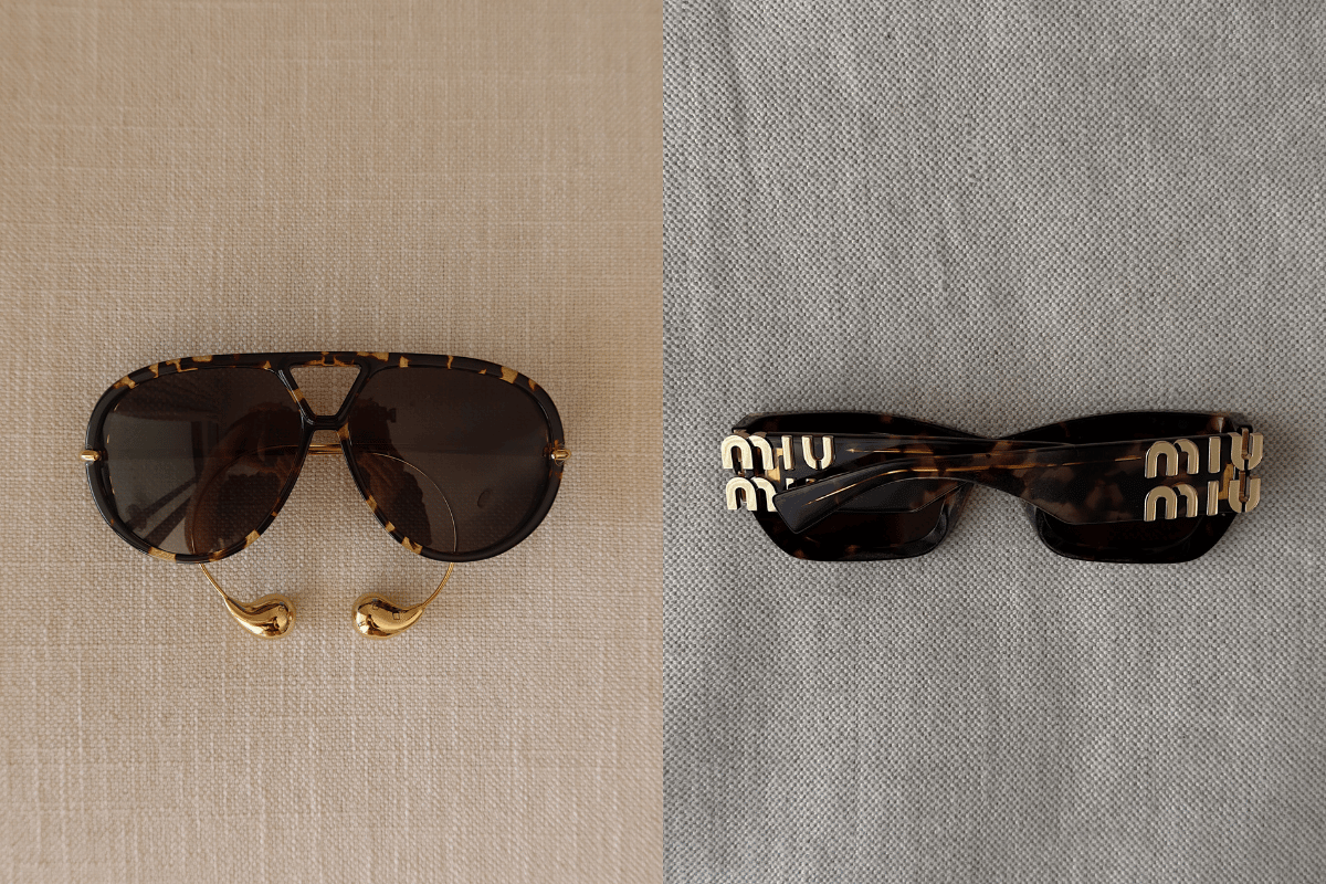 Author shares tortoiseshell shades worn on her European vacation.