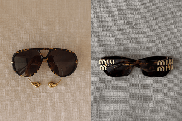 Author shares tortoiseshell shades worn on her European vacation.