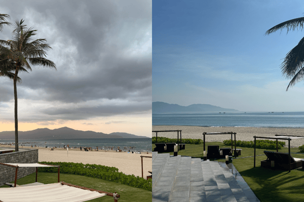 View from the Hyatt Regency Da Nang Resort and Spa.