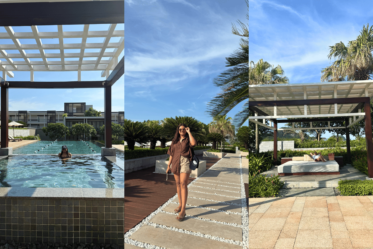 Relaxing at the Hyatt Regency Da Nang Resort and Spa.