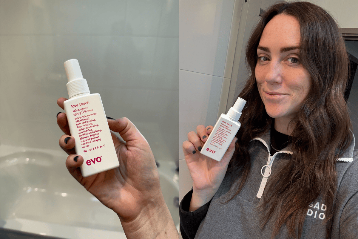 Evo Love Touch Shine Spray.