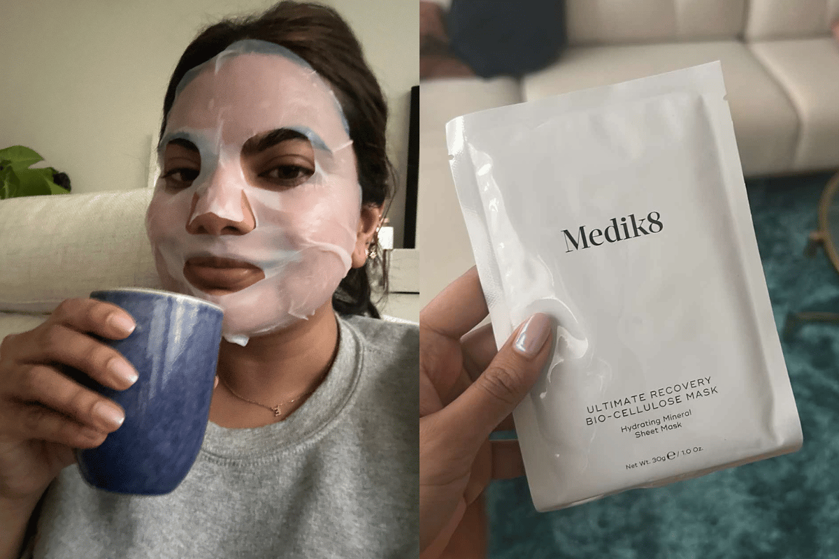 Medik8 Ultimate Recovery Bio-Cellulose Mask. Image: Supplied.