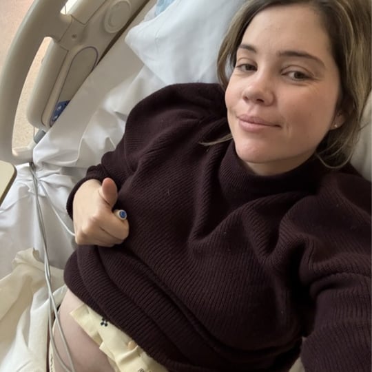 Stephanie sat in a scan at 34 weeks, thinking about a 10am meeting. Then the sonographer went quiet.