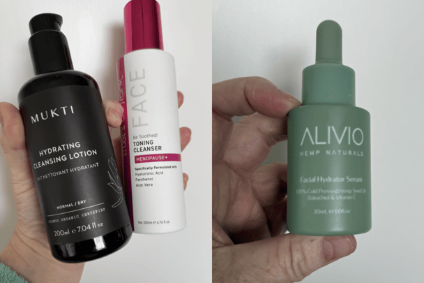 Mukti Hydrating Cleansing lotion, ALIVIO Facial Hydrator Serum