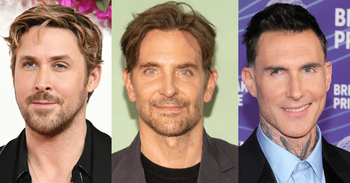 The celebrity men are looking... different.