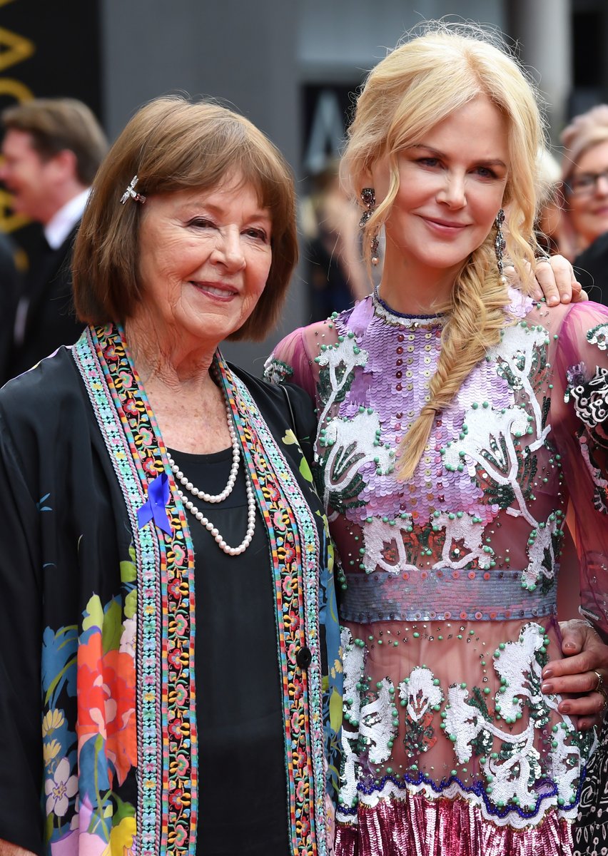 Nicole Kidman with her mother Janelle Ann Kidman in 2018.