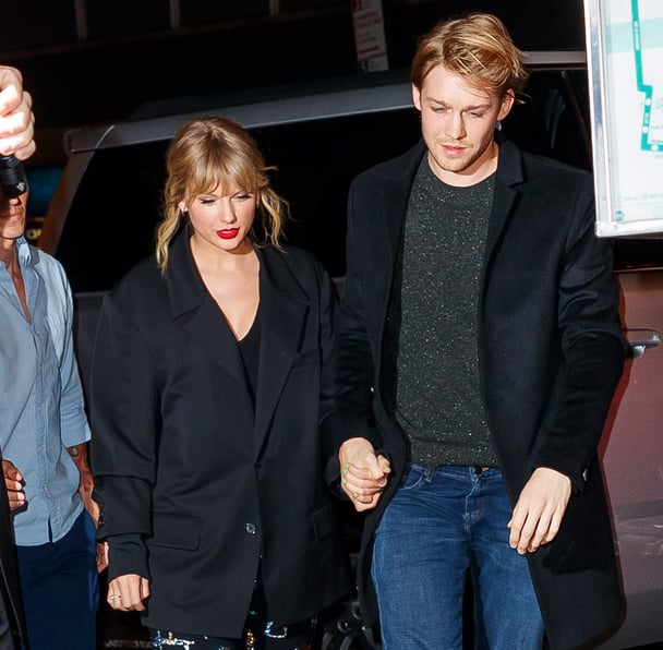 Taylor Swift and Joe Alwyn in a rare public outing, holding hands in New York.