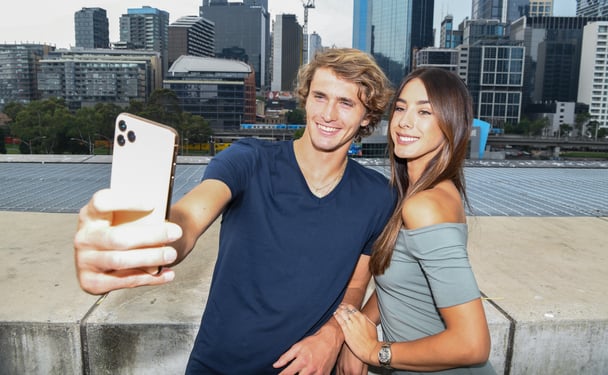 German tennis player Alexander Zverev wth ex girlfriend Brenda