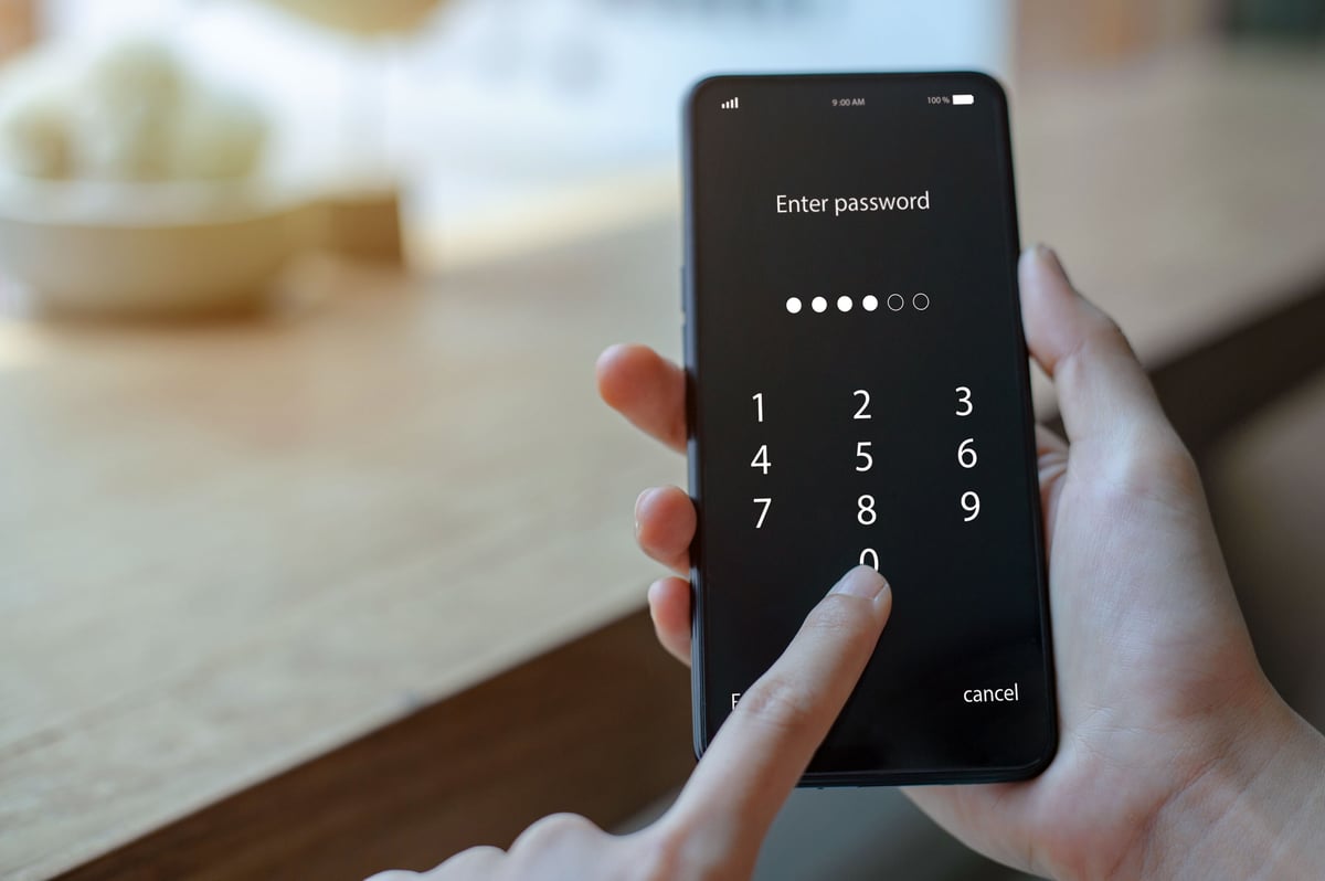 Image of phone screen.
