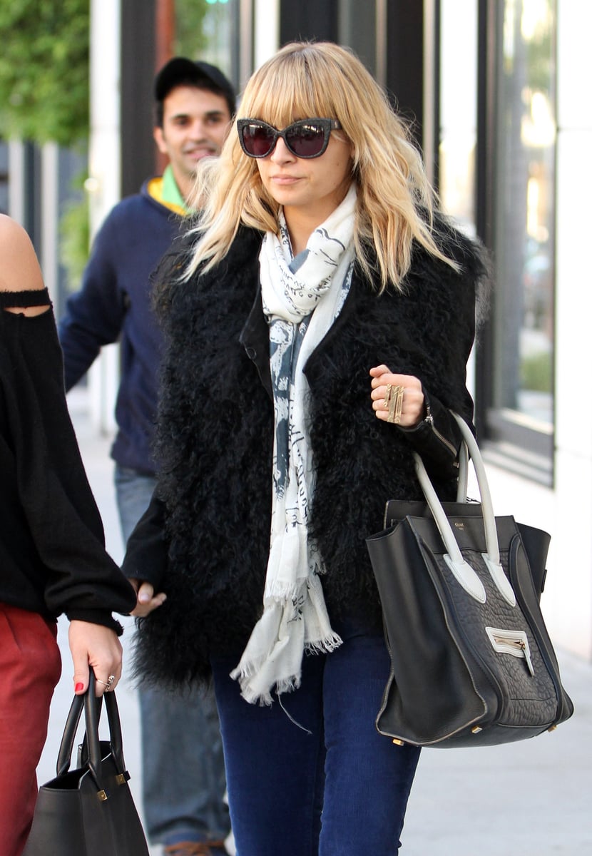 Nicole Richie carries a Celine Phantom bag in 2008. 