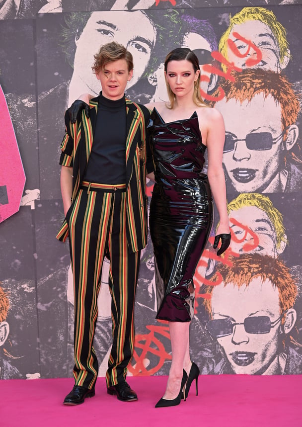 Thomas Brodie-Sangster and Talulah Riley attend the premiere of Sex Pistols.