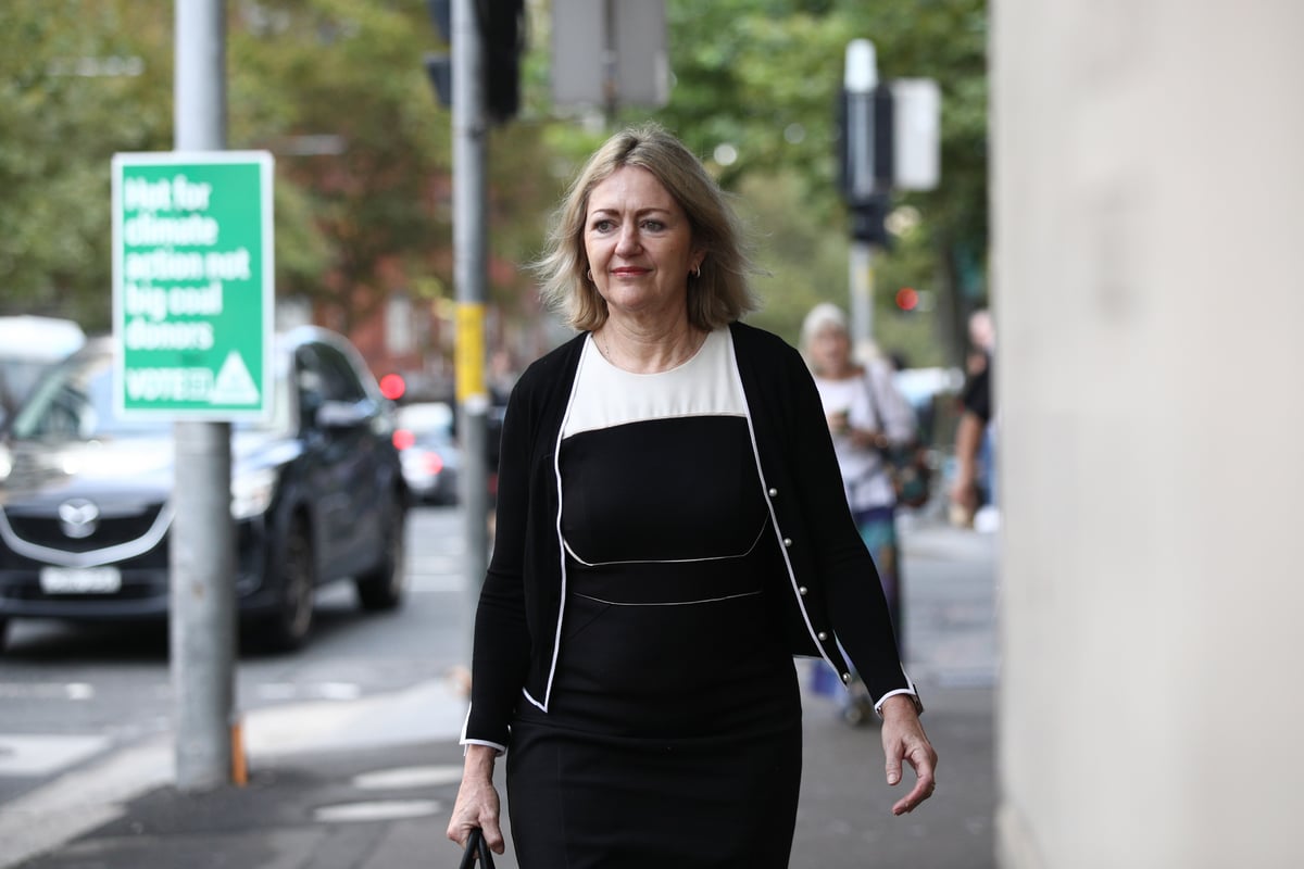 Margaret Cunneen arriving at court in 2023.