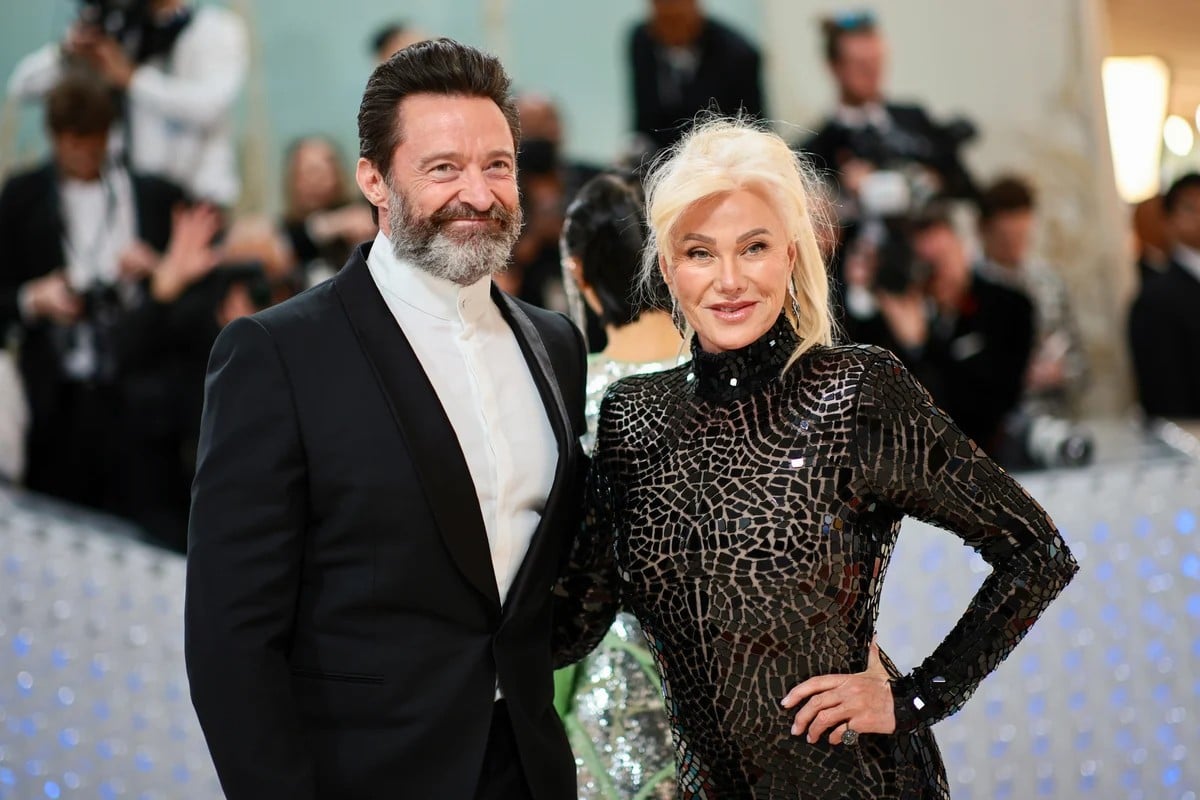 Hugh Jackman and Deborra-Lee Furness attend The 2023 Met Gala.