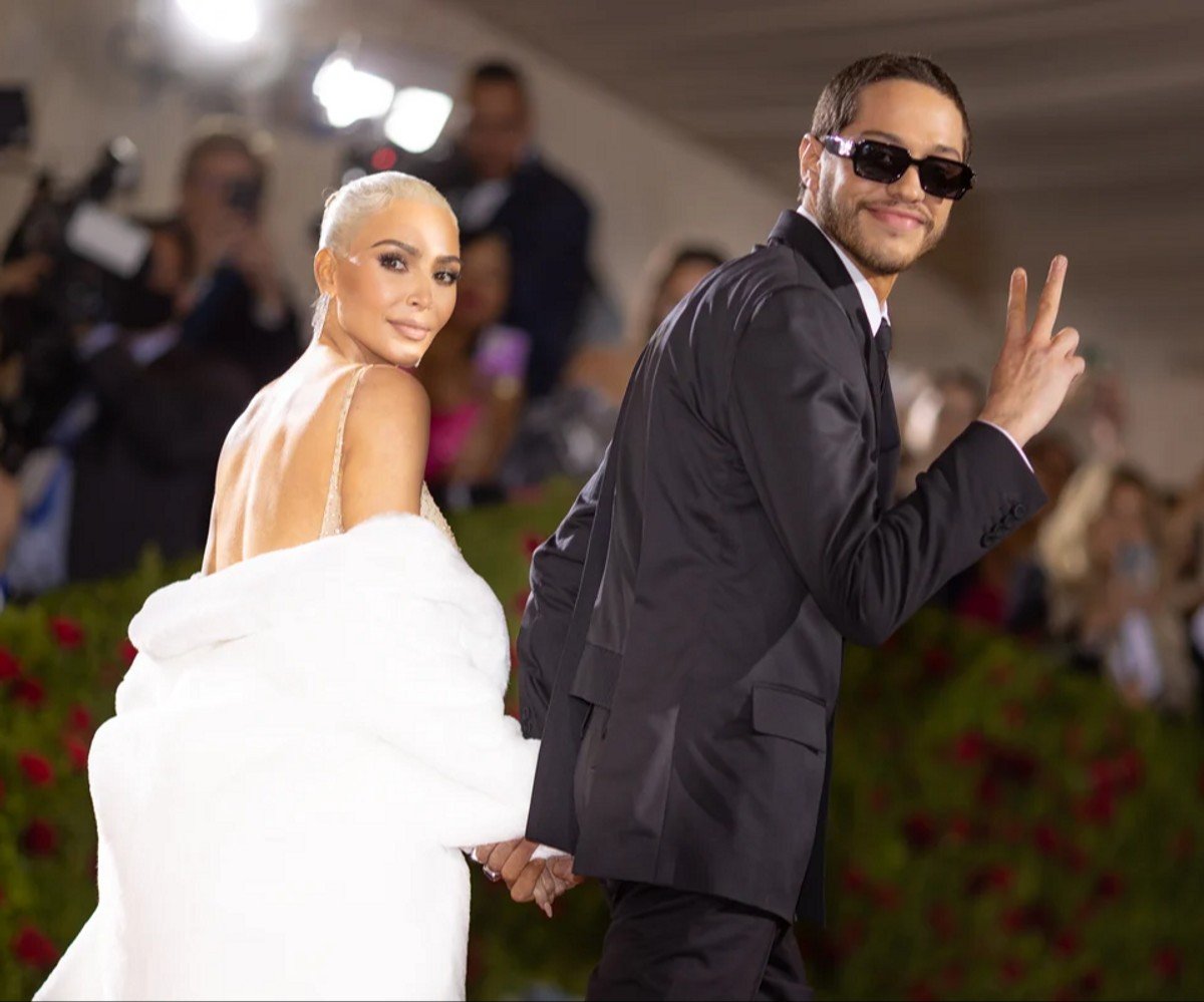 Pete Davidson and Kim Kardashian.