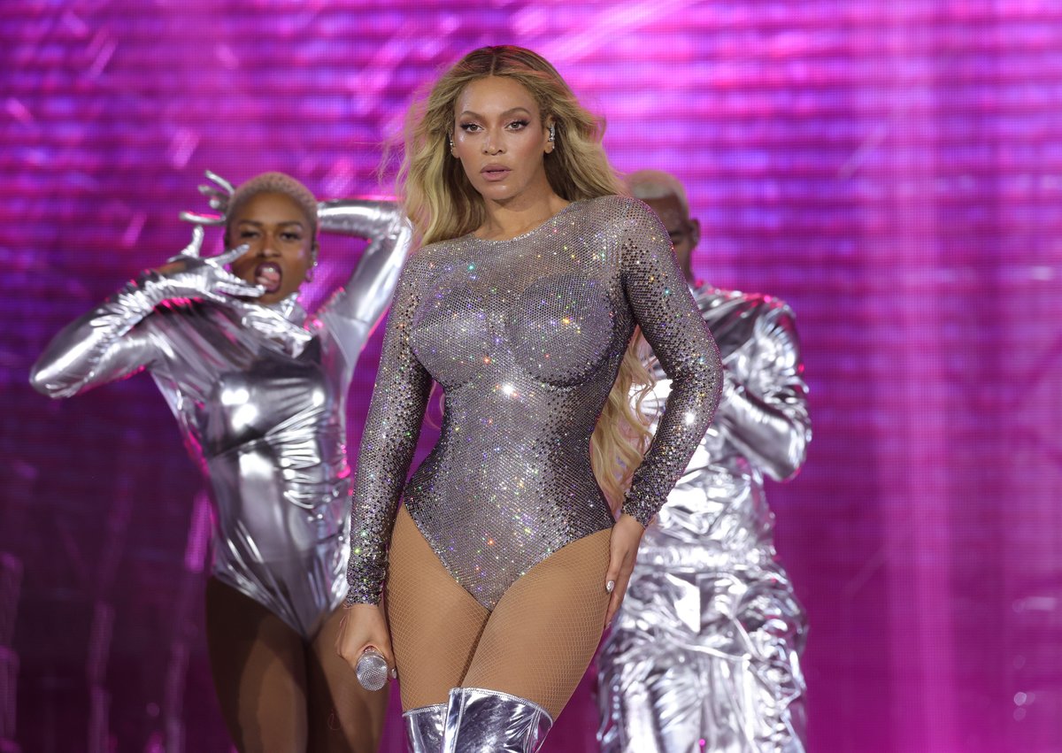 Beyoncé performs onstage during the Renaissance World Tour.